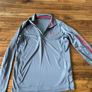 Under Armour Gray Pullover with Red Trim